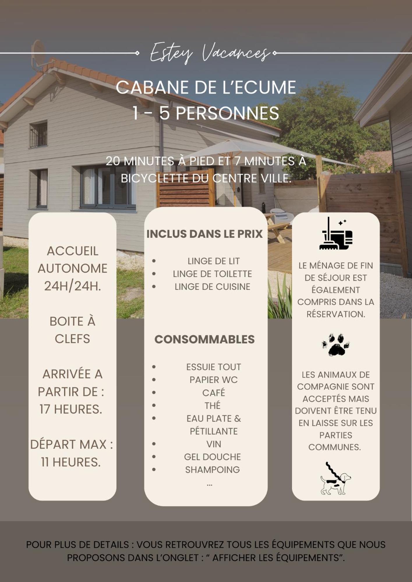 Les Cabanes De L'Airial Ecume 앙데르노스레방 외부 사진